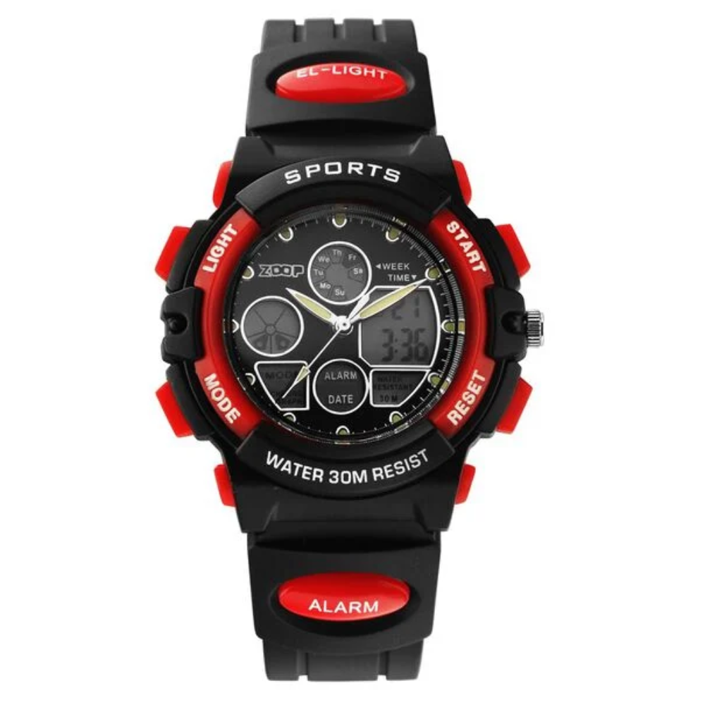 Zoop Analog Digital Black Dial Black Strap Boys Kids Watch NT16033PP04