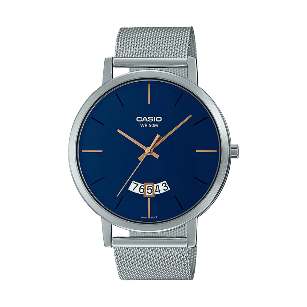 Casio Enticer Blue Dial Men Watch A1872 MTP-B100M-2EVDF