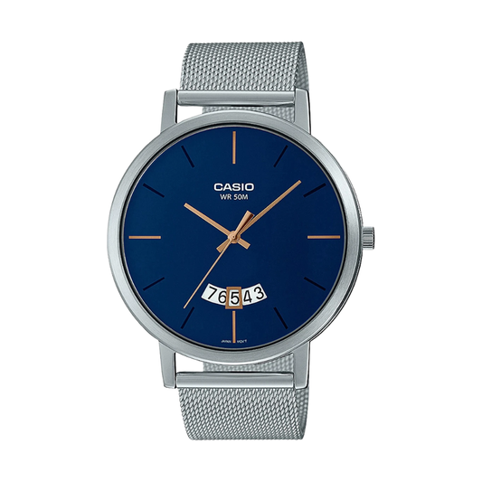 Casio Enticer Blue Dial Men Watch A1872 MTP-B100M-2EVDF