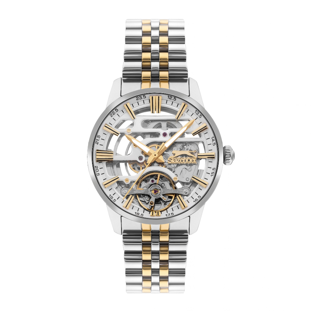 Slazenger Automatic Silver Dial Men's Fashion Metal Strap Watch SL.09.2269.1.03