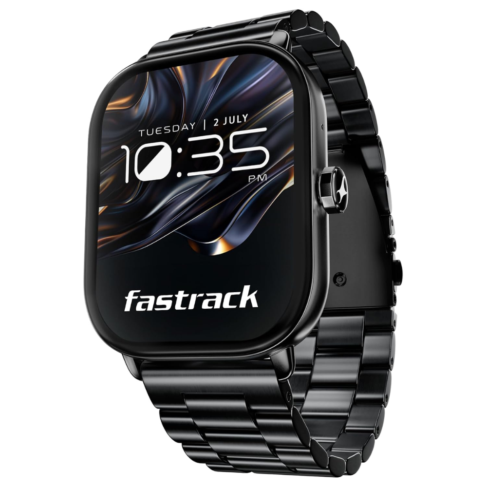 Fastrack Radiant FX2 Black Unisex Rectangular Dial Watch 38140NM01