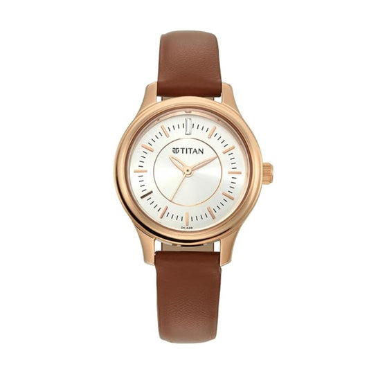 Titan Quartz Silver Women's Watch - 2638WL01