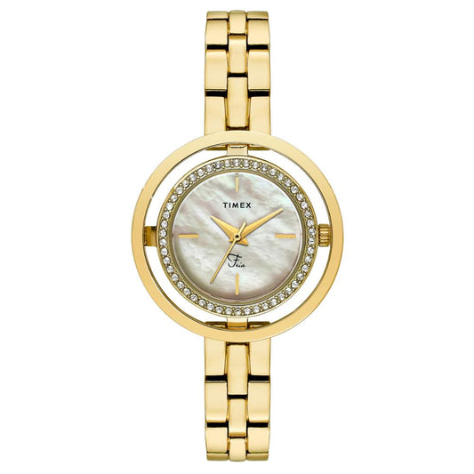TIMEX Fria White Dial Women Watch TWEL24301