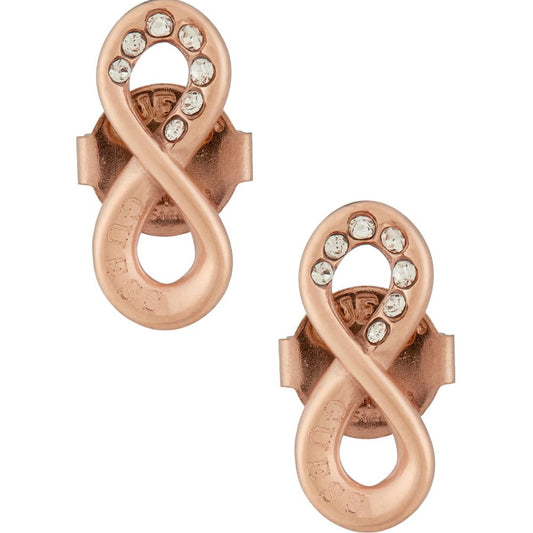 GUESS Endless Dream Gold-Plated Women's Steel Stud Earrings UBE03262RG