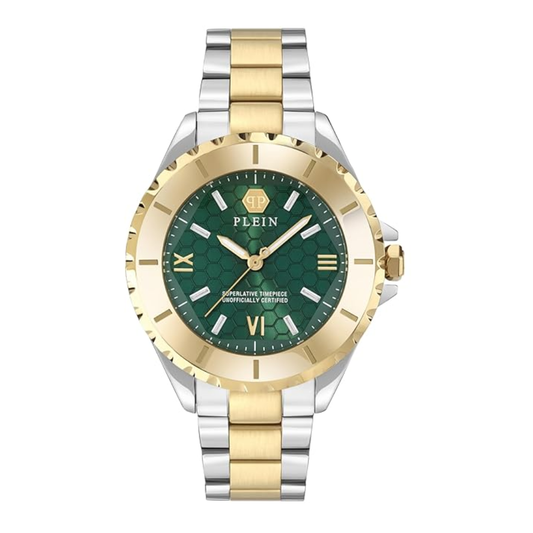 Philipp Plein Date Superlative Green Dial Women's Watch PWPOA0724