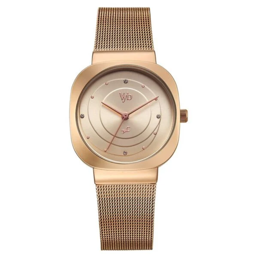 Fastrack Vyb Mirage Rose Gold Dial Girls' Watch Accessory FV60077WM01