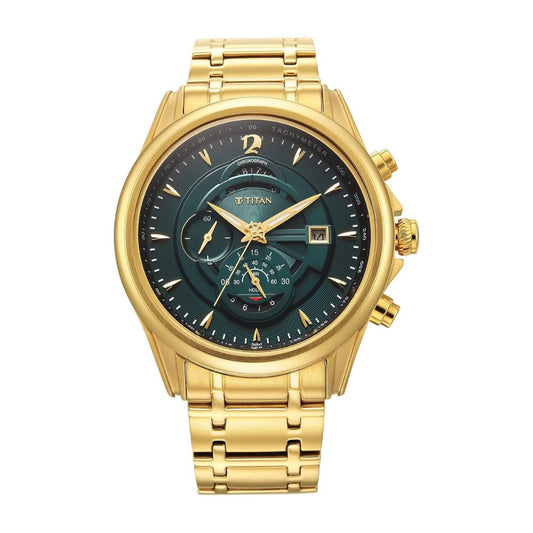 Titan Regalia Premium Forest Green Men's Watch 1830YM02