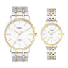 Timex Round 42mm White Dial Pair Watch TW00PR363