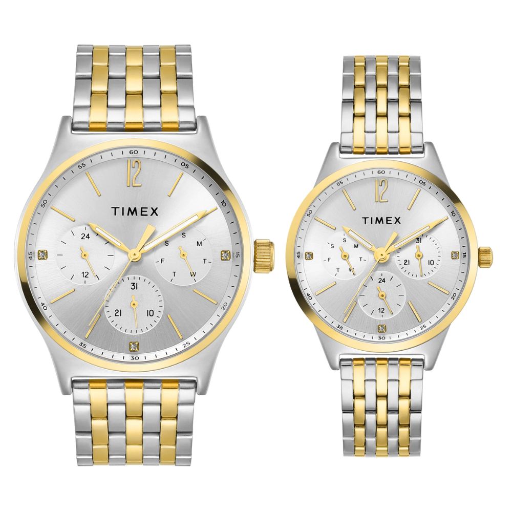 TIMEX Trendline Silver Pair Watch TW00PR350