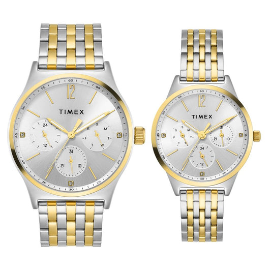 TIMEX Trendline Silver Pair Watch TW00PR350