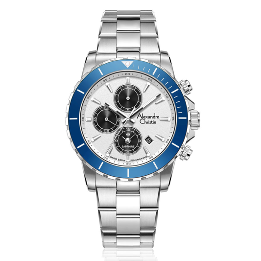 Alexandre Christie 25th Anniversary Silver Men's Watch 6141XXVMSSSLBU
