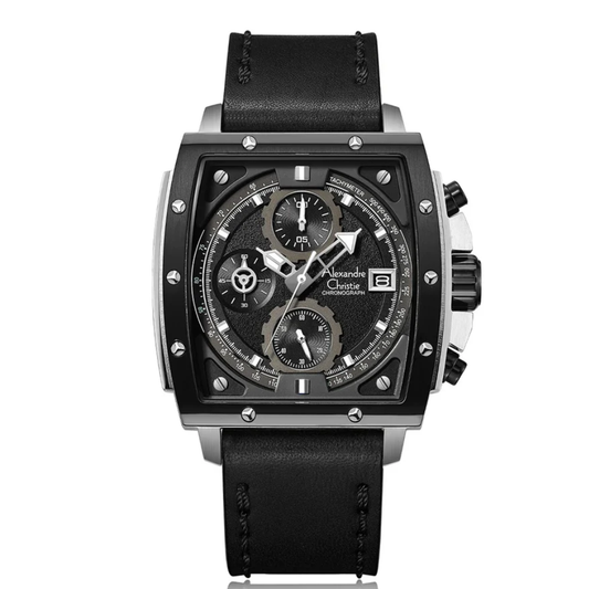 Alexandre Christie Chronograph Black Men's Watch 6376MCLTBBA