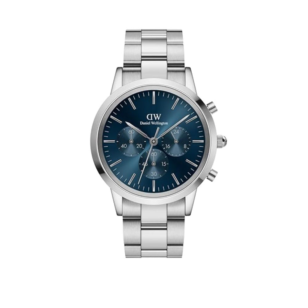 Daniel Wellington Iconic Analog Blue & Silver Men’s Watch DW00100644K