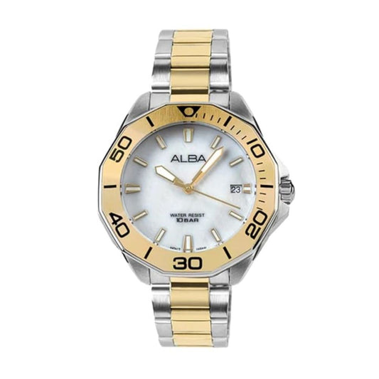 ALBA Active Mother of Pearl White Dial Women's Watch AG8P21X1