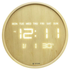 Titan Wood-Grain Brown Dial Digital Clock NTW0082WD01