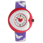 Zoop Analogue Watch with White Dial & Purple Strap for Girls Kids NSC4007PP02