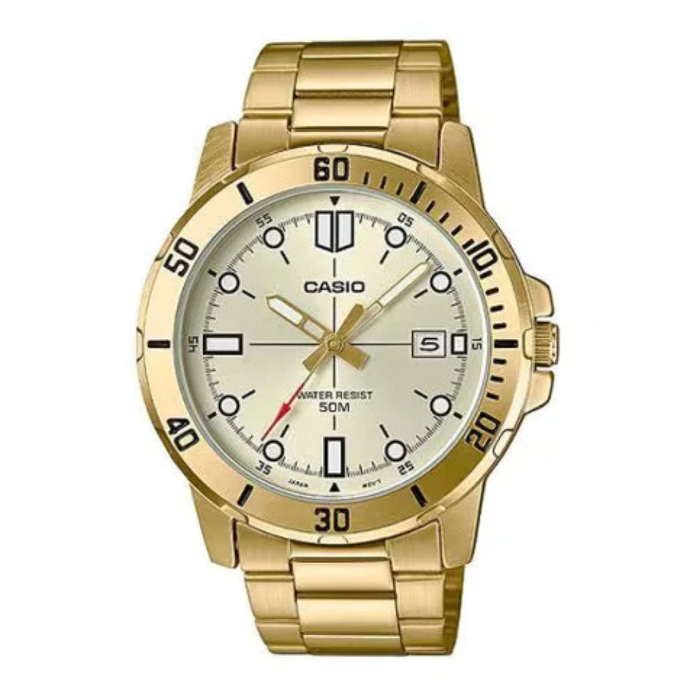 Casio Enticer Gold Men Watch A1368 MTP-VD01G-9EVUDF