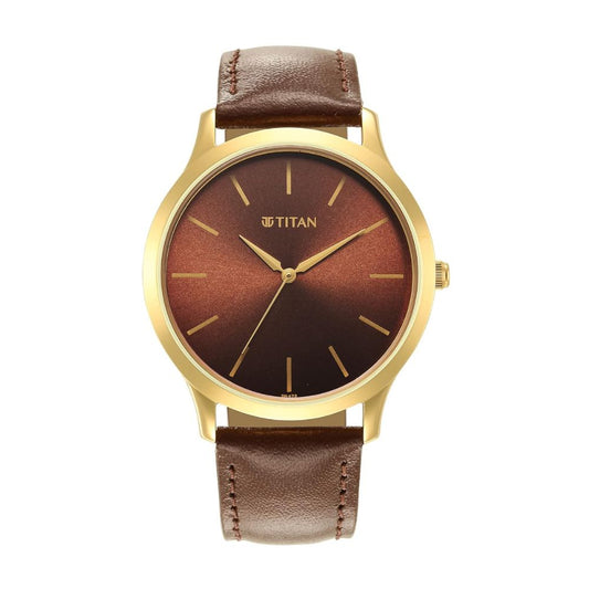 Titan Karishma Brown Men's Watch 1825YL04