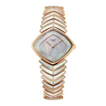 Titan Raga Chic Glam Natural White M.O.P + MOP Minute Ring Dial Rose Gold Women's Watch 95393WM03