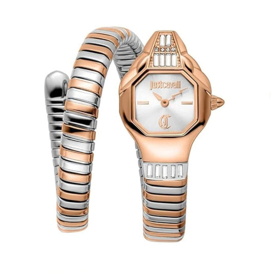 Just Cavalli Brillante Snake Silver Women's Watch JC1L326M0065