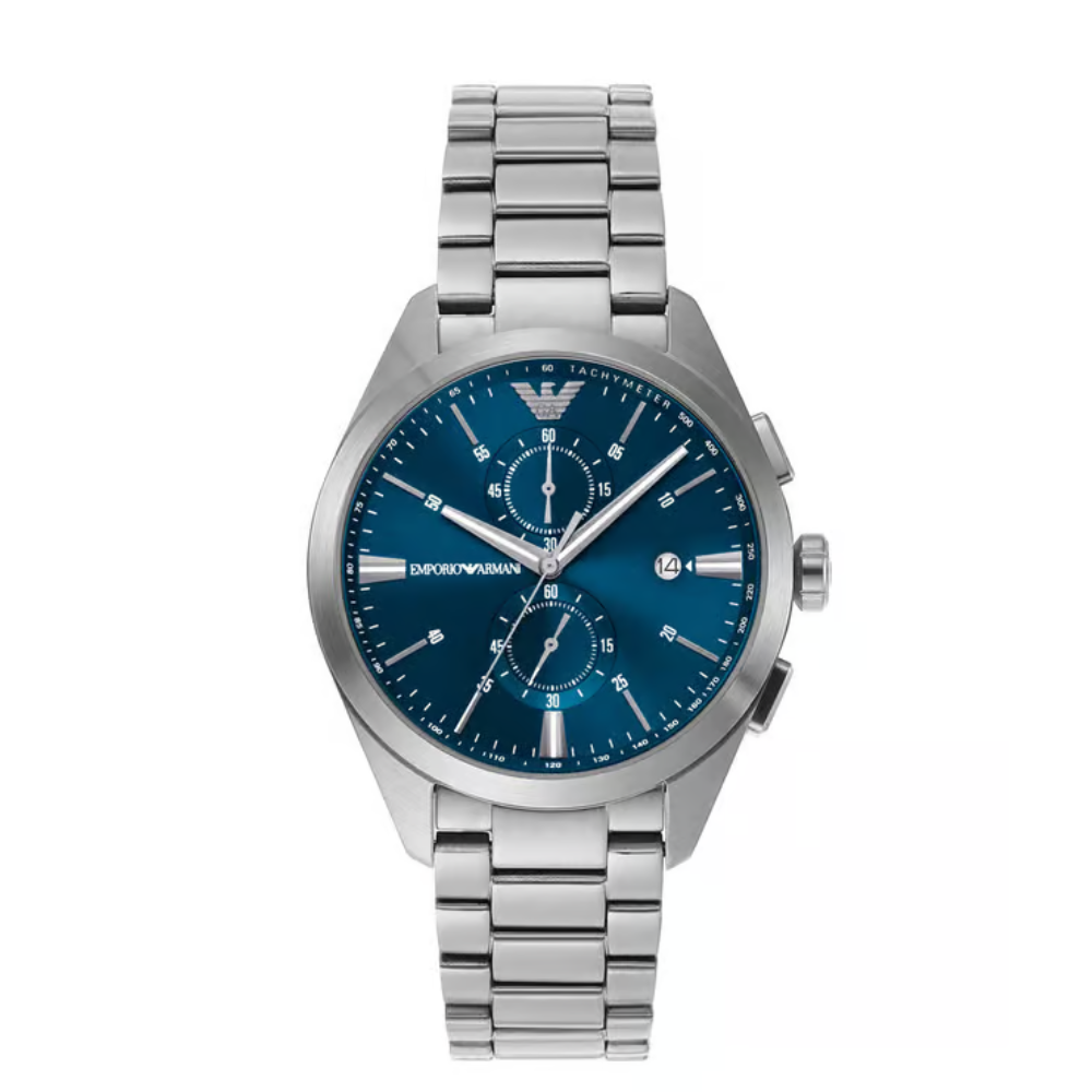 Emporio Armani Claudio Men's Blue Dial Chronograph Watch AR11541
