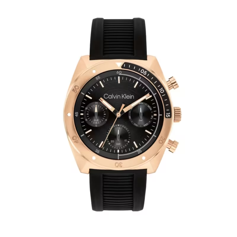 Calvin Klein Flex Black Dial Men's Analog Silicone Watch 25200480