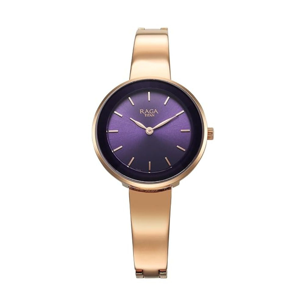 Titan Raga Showstopper Purple Dial Women's Watch 95276WM01