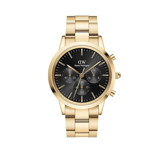Daniel Wellington Iconic Analog Watch Black Gold Men's Watch DW00100641K