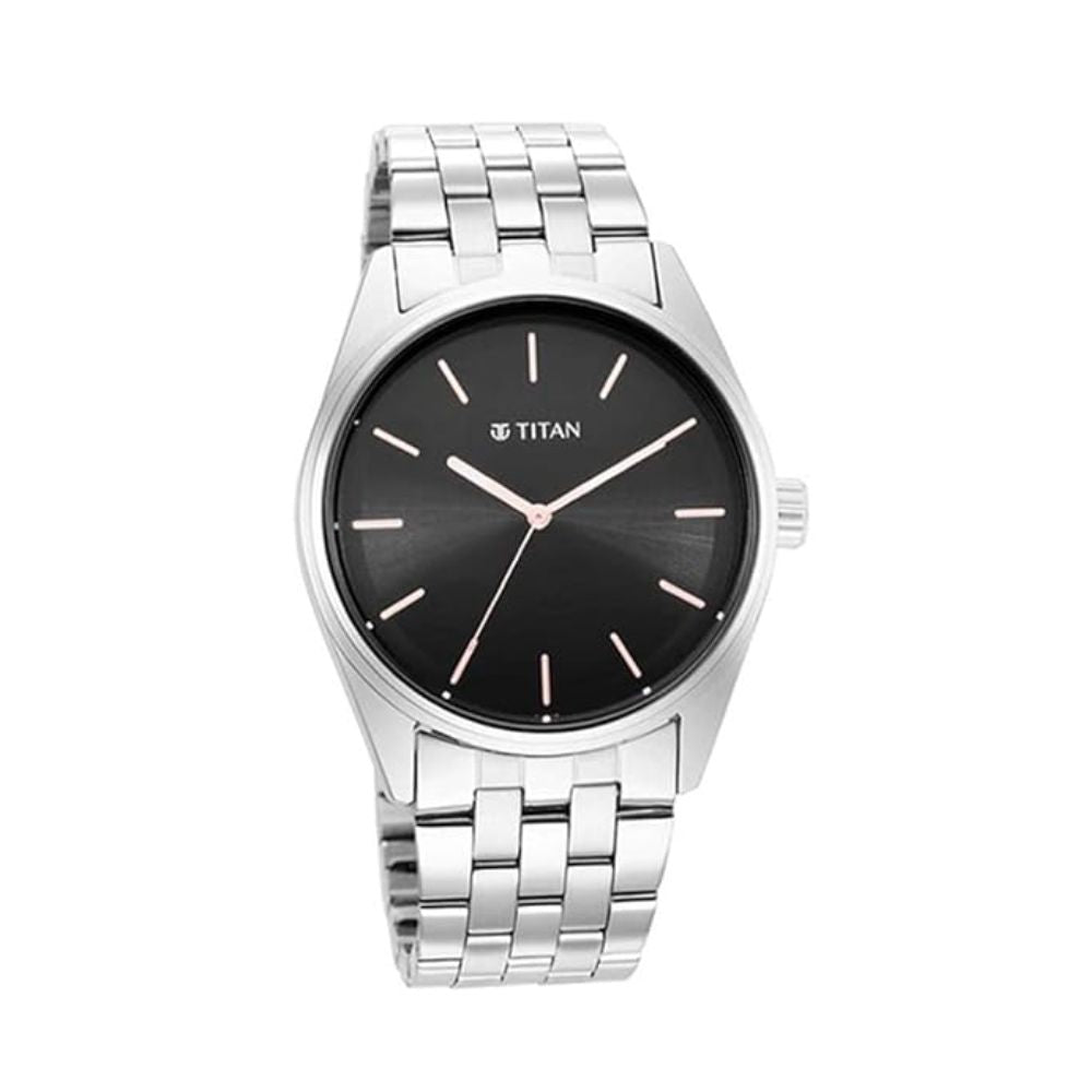 Titan Quartz Black Dial Men's Watch 1866SM01