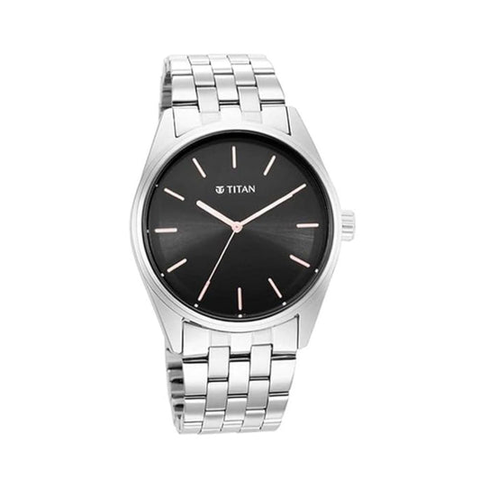 Titan Quartz Black Dial Men's Watch 1866SM01