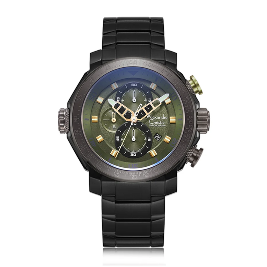Alexandre Christie Chronograph Black Men's Watch 6565MCBEPGN