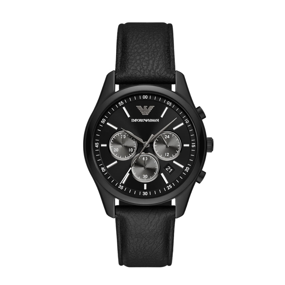 Emporio Armani Antonio Men's Black Dial Chronograph Watch AR11583