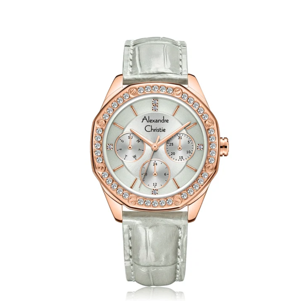 Alexandre Christie Multi-function Silver Women's Watch 2B17BFLRGLG