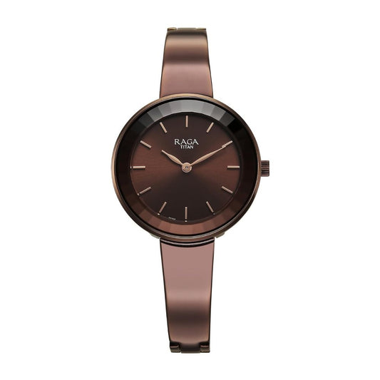 Titan Raga Showstopper Brown Women's Watch 95276QM01