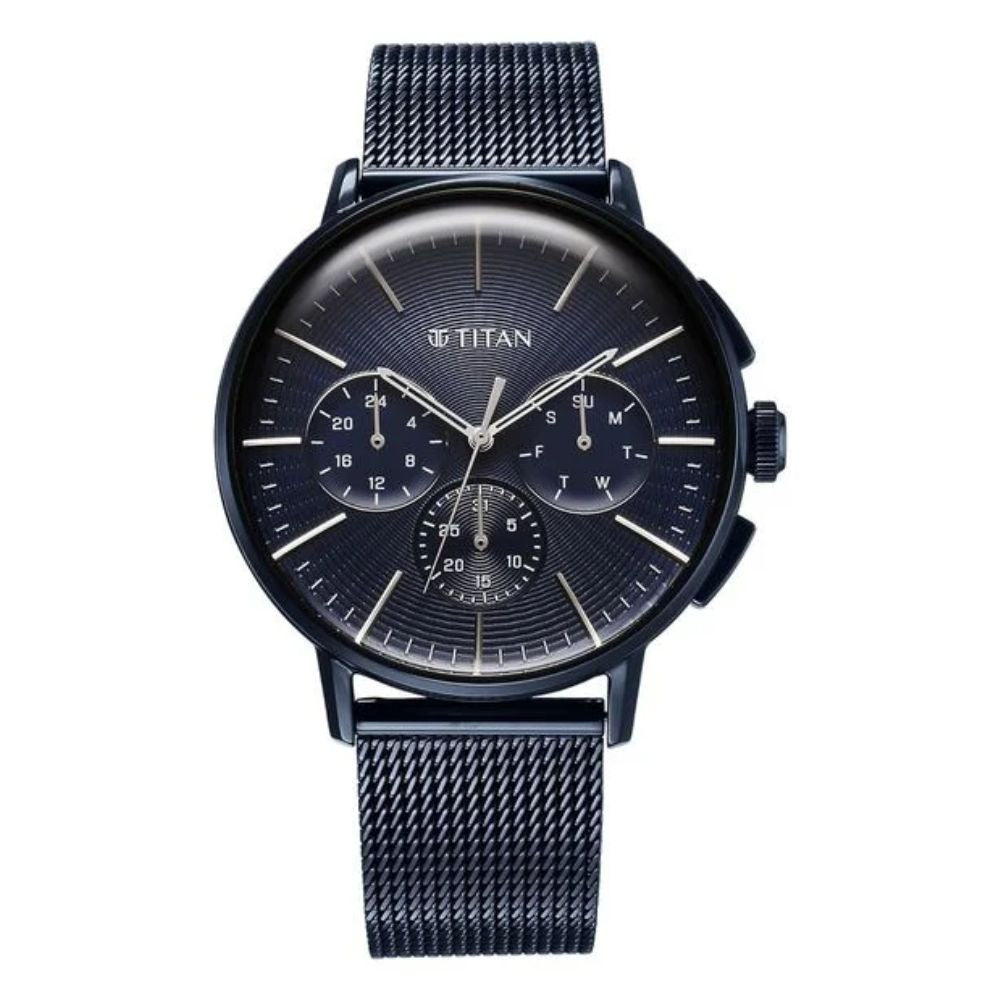 Titan Light Leathers Anthracite Men's Watch 90200QM01