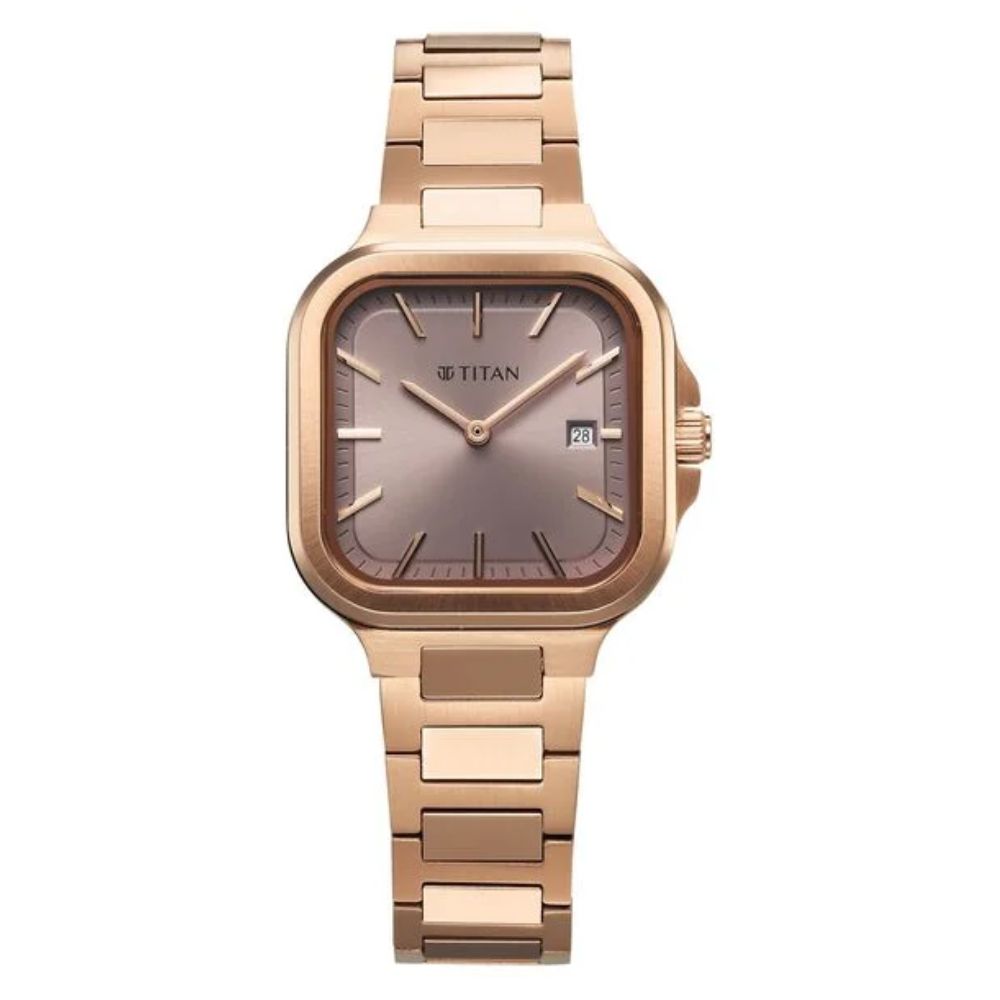 Titan Slim Square Lavender Women's Watch 95291WM01