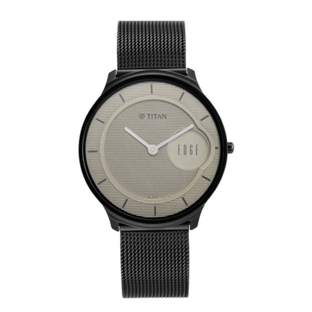 Titan Edge Baseline Black Men's Watch 1843NM01