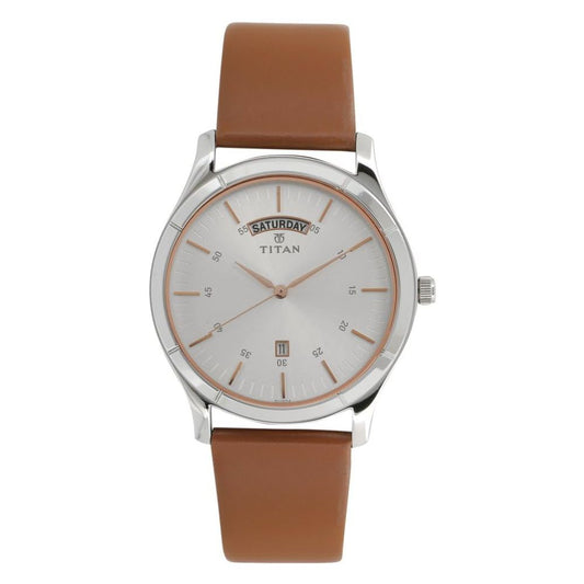Titan Neo Silver Dial Men's Watch NT1767SL01
