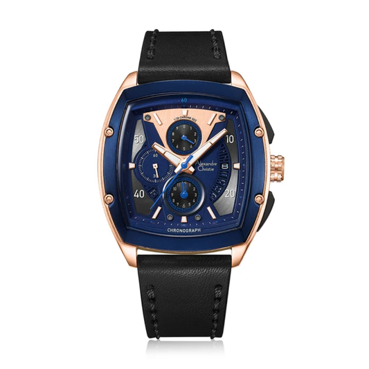 Alexandre Christie Chronograph Black Men's Watch 6610MCLURBU