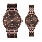 TIMEX Trendline Brown Pair's Watch TW00PR364