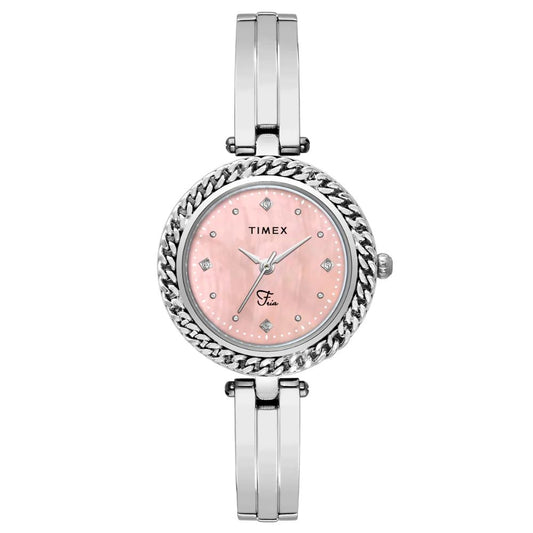 Timex Fria Pink Dial Women Watch TWEL24100