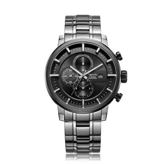 Alexandre Christie Chronograph Black Men's Watch 6323MCBTBBA