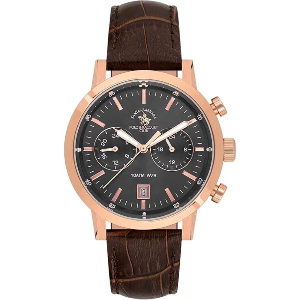 Santa Barbara Polo & Racquet Club Quartz Grey Dial Men's Watch SB.1.10586-5