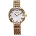 Titan Aura Rose Gold Women's Watch 95243WM01