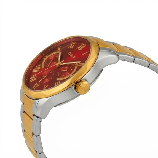 Timex Multifunction Red Dial Men's Watch - TW0TG7646