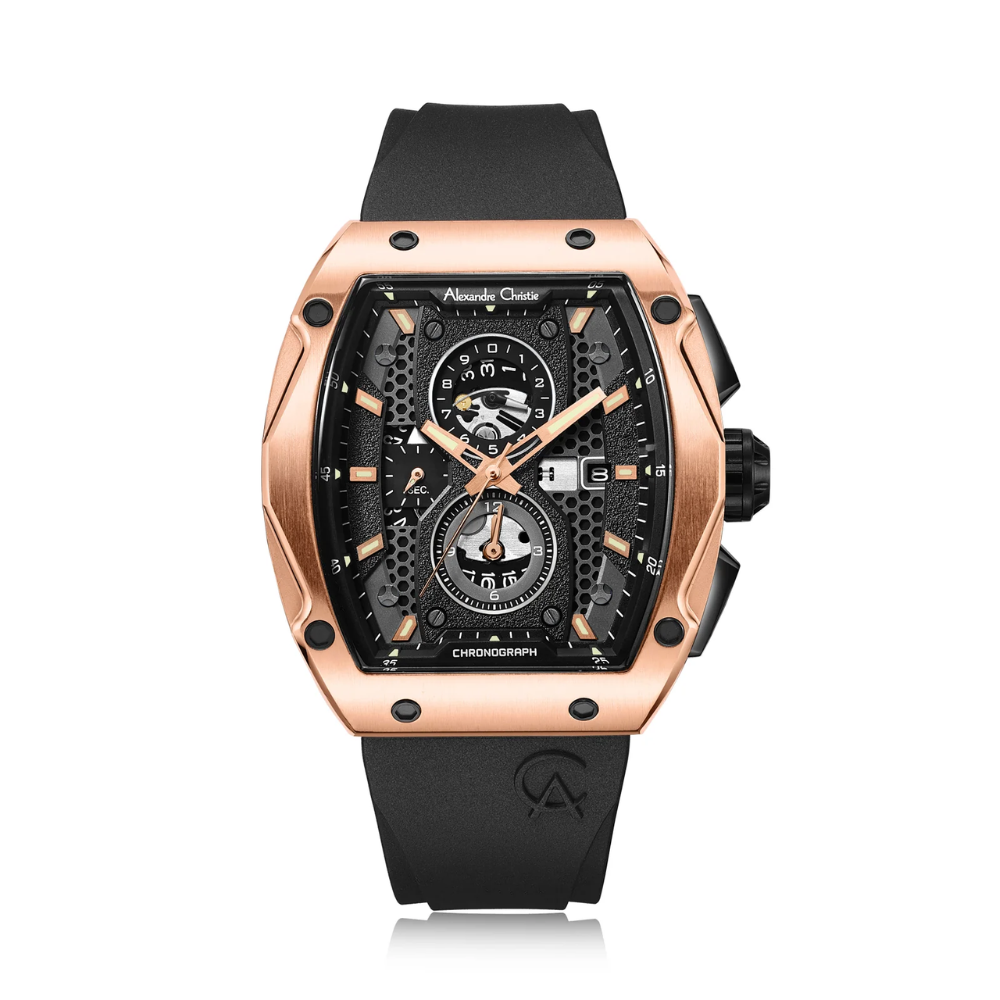 Alexandre Christie MCR Black Men's Watch 6608MCRRGBA