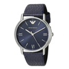 Emporio Armani Blue Dial Men's Analog Leather Watch AR11012