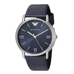 Emporio Armani Blue Dial Men's Analog Leather Watch AR11012