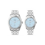 TIMEX SkyBlue Silver Pair's Watch TW00PR360