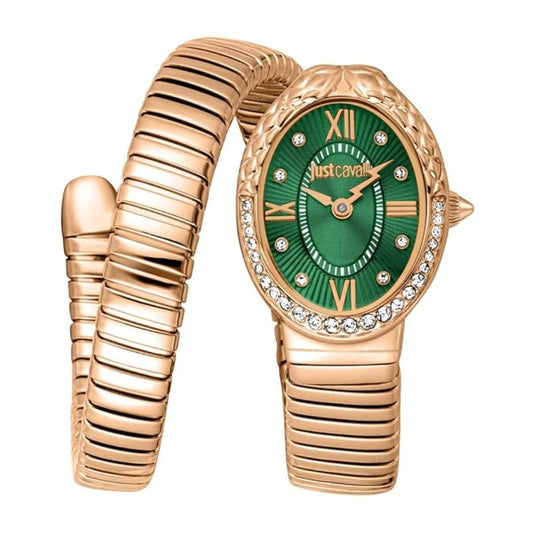 Just Cavalli Fiore Green Dial Women's Watch JC1L390M0085